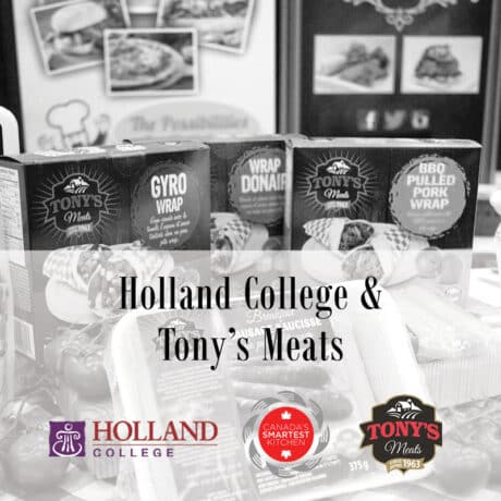 Tony’s Meats & Holland College logo
